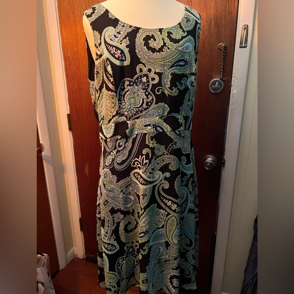 Paisley multi colored dress